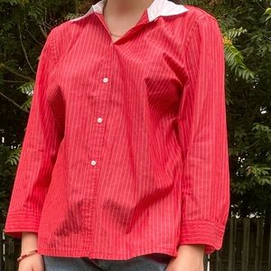 RALPH LAUREN STRIPED BUTTON DOWN